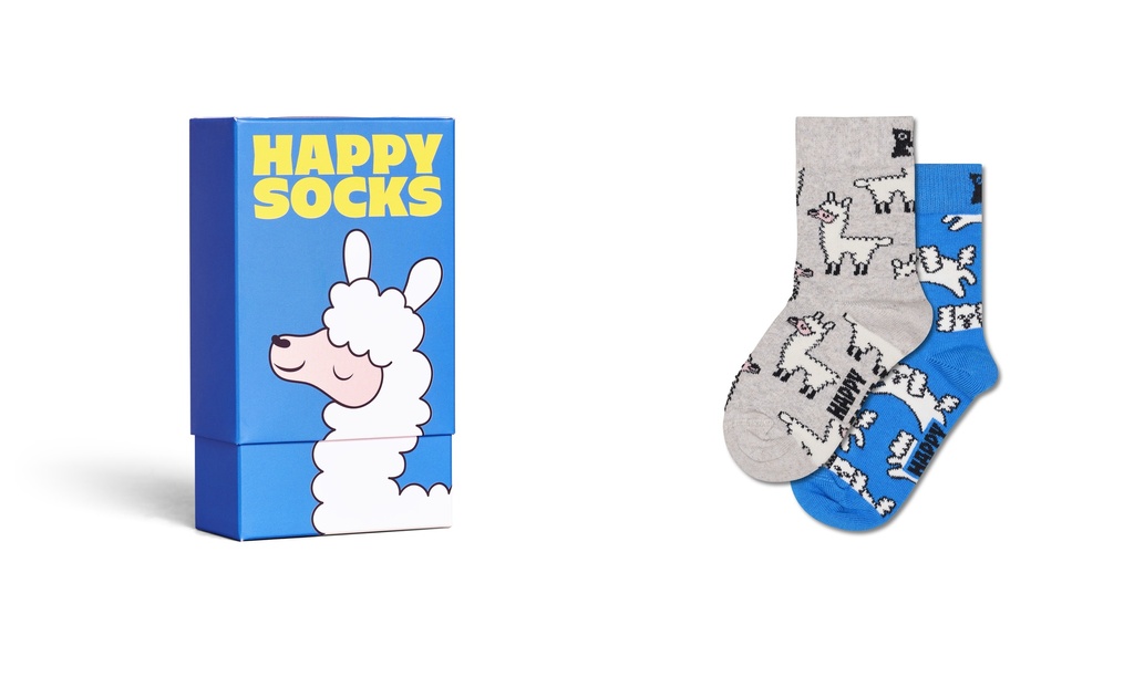 Kids 2-Pack Llama Socks Gift Set