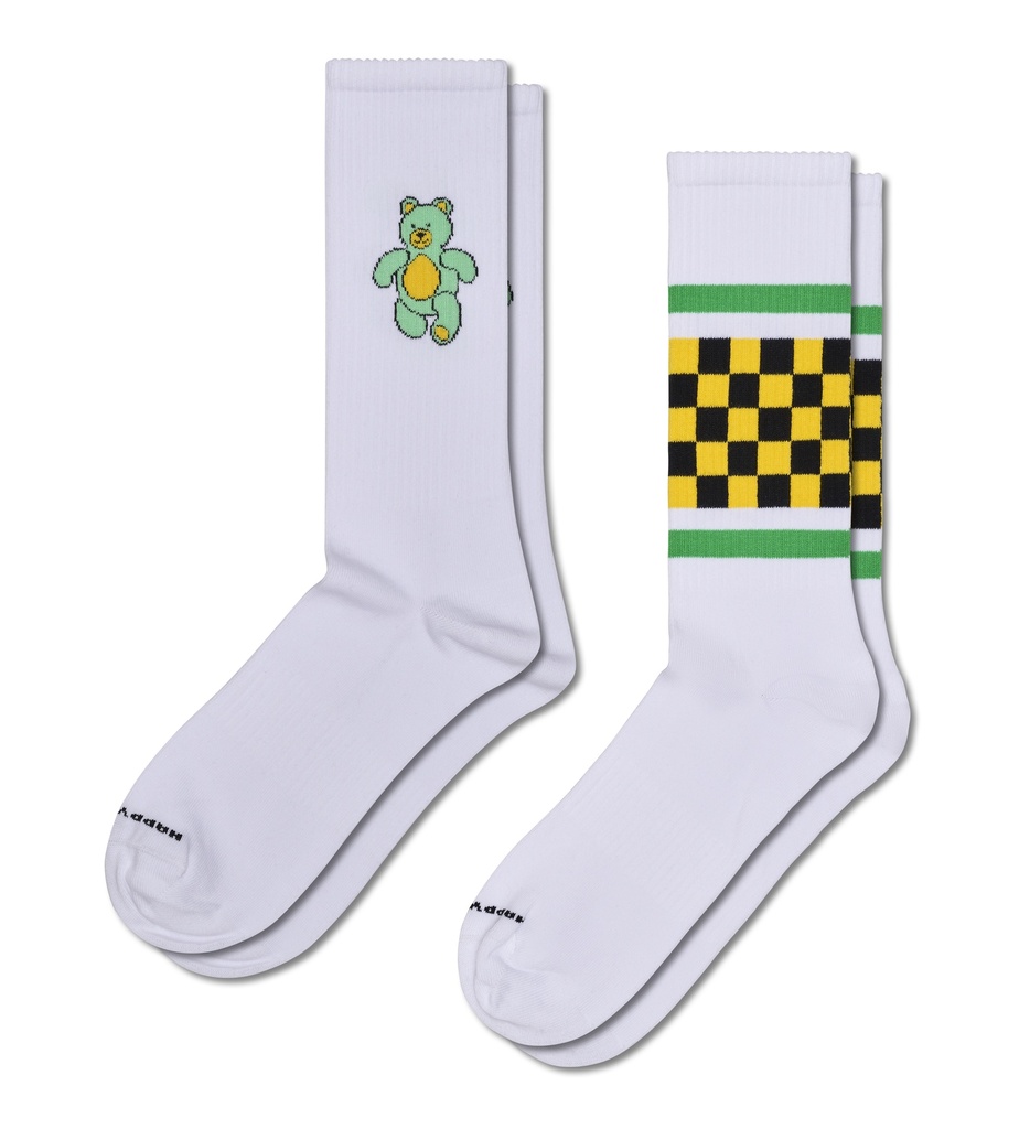 2-Pack Teddy Bear Sneaker Socks