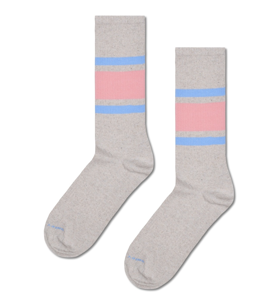Simple Stripe Sneaker Sock