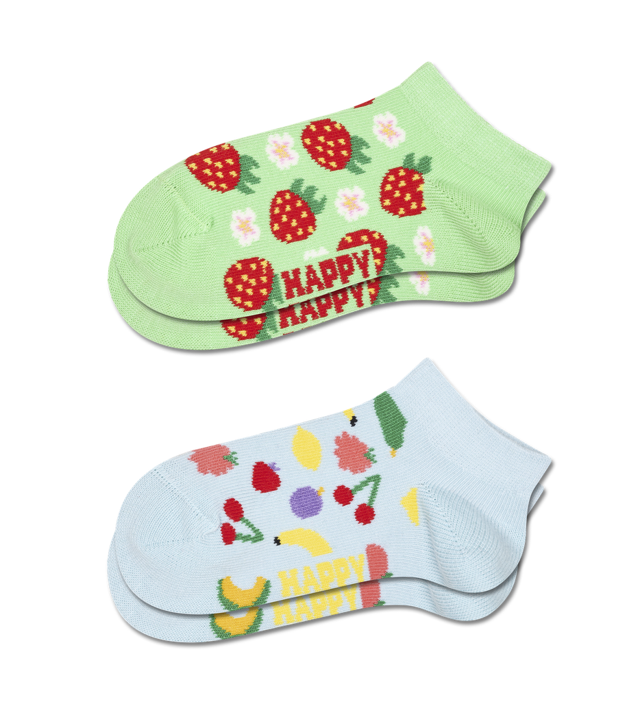 Kids 2-Pack Strawberry Low Socks
