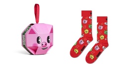 1-Pack Holiday Pig Sock Gift Set