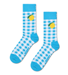 Gingham Lemon Sock